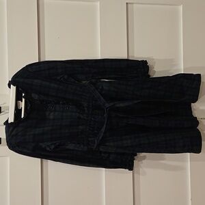 Crewcuts Navy and Green Plaid Dress